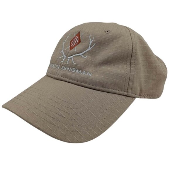 Martin Dingman Countrywear Cap Embroidered Logo Ripstop Tan Khaki Adjustable - Picture 1 of 7